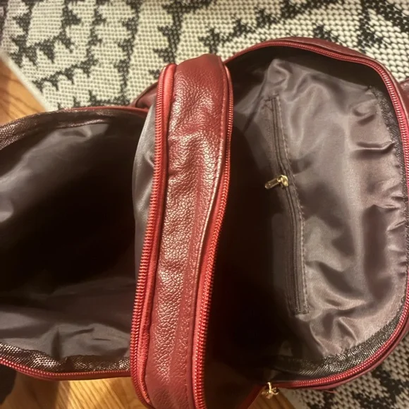 LANYIBAIGEROO Brown Leather Backpack Purse Bag Zipper NWOT - Picture 4 of 5